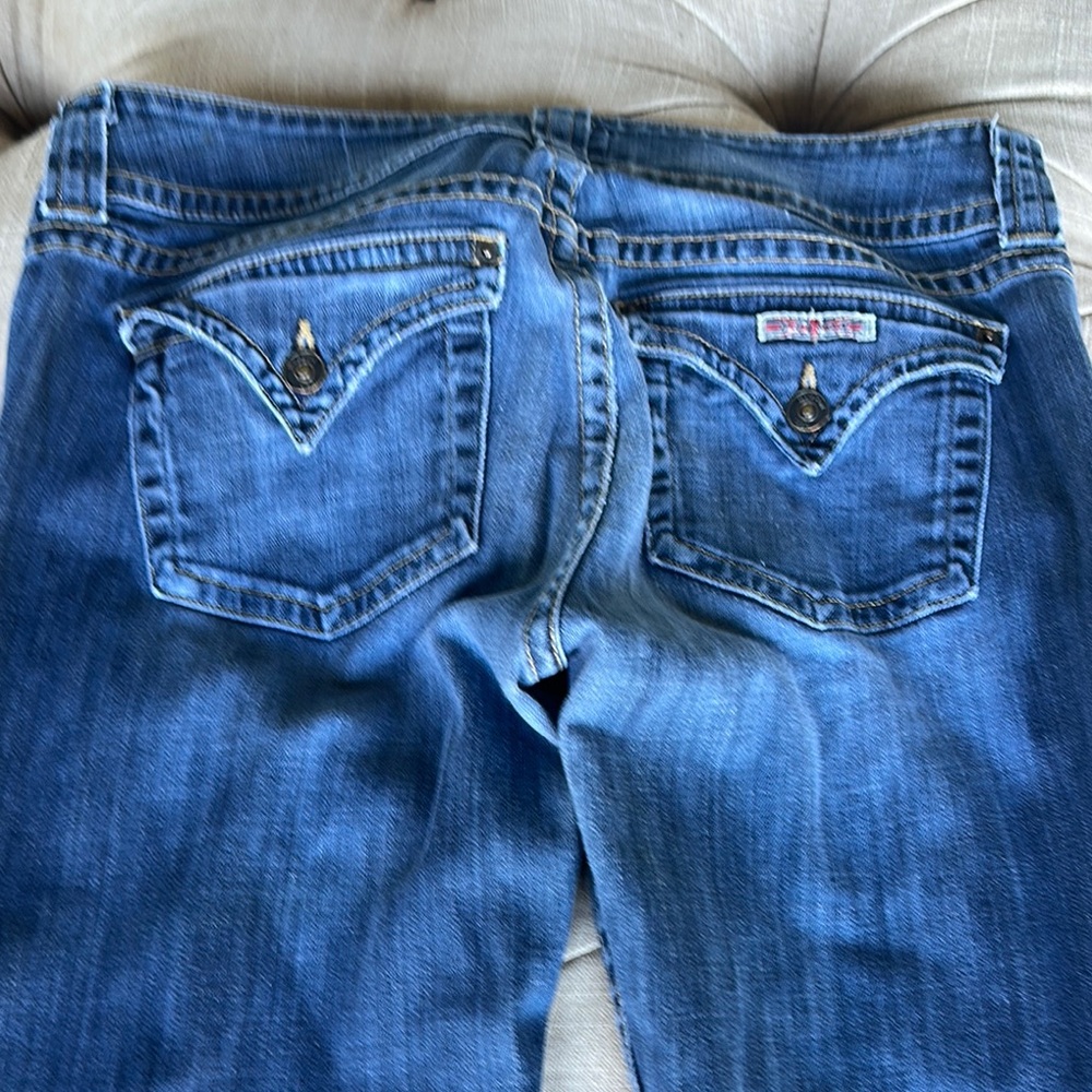 Hudson Jeans Blue Boot Cut Denim with Signature Stitching